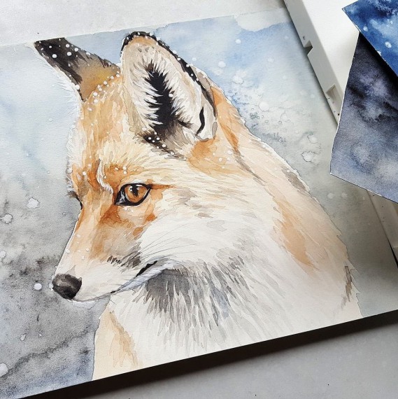 Обучение рисованию акварелью